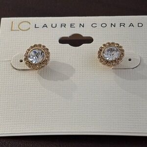 LC Lauren Conrad Gold and Silver Tone Earrings